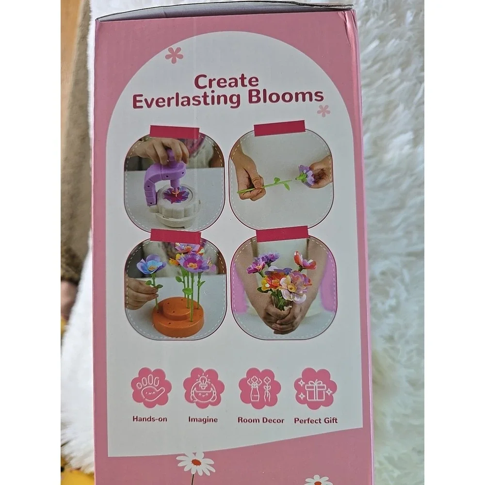 Toys for Girls 3‎ And Up Years Old, DIY Craft Kits for Kids, Fabric Flowers